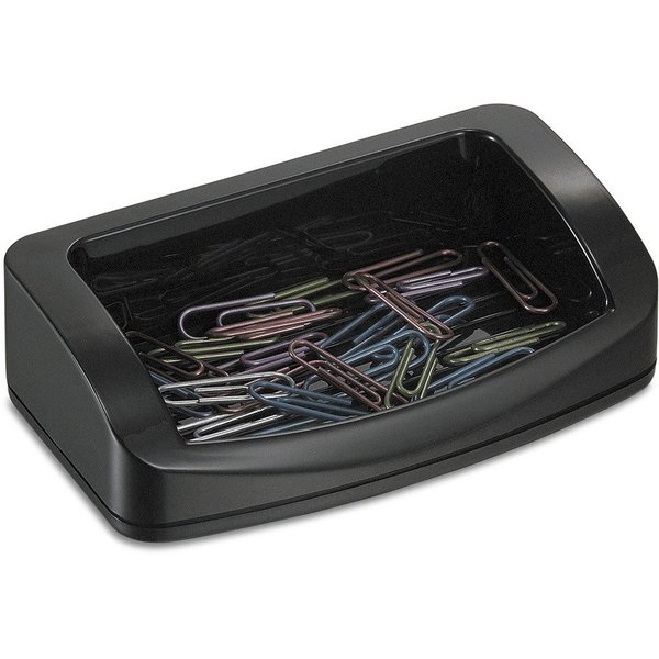 Oic Business Card/Clip Holder, 4-3/4"x2-3/4"x1-3/8", Black OIC22332